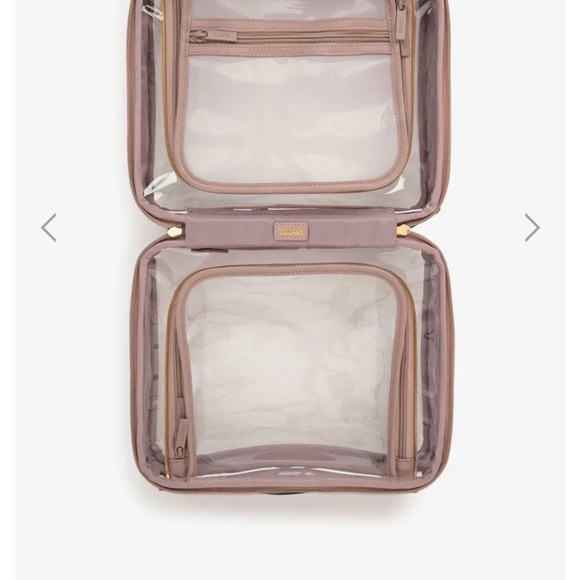 Calpack NWT large clear mauve cosmetic toiletry case bag - Picture 4 of 8